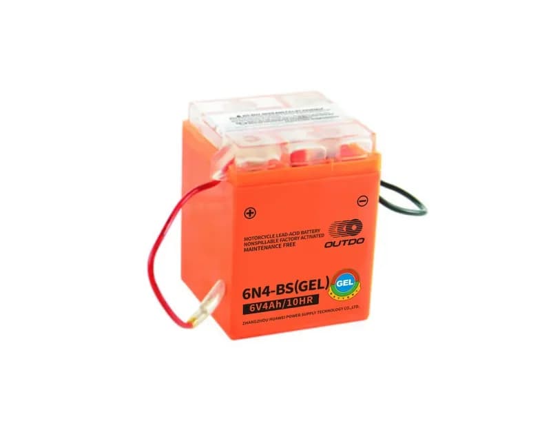 OUTDO 6N4-BS(GEL) Motorcycle Battery 6V 4Ah