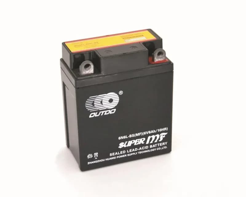 OUTDO Factory Activated MF 6N6L-BS(MF) Motorcycle Battery 6V 6Ah