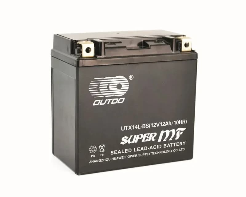 OUTDO Factory Activated MF UTX14L-BS(MF) Motorcycle Battery 12V 12Ah