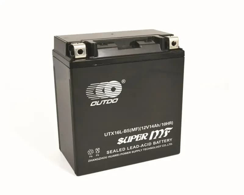 OUTDO Factory Activated MF UTX16L-BS(MF) Motorcycle Battery 12V 14Ah