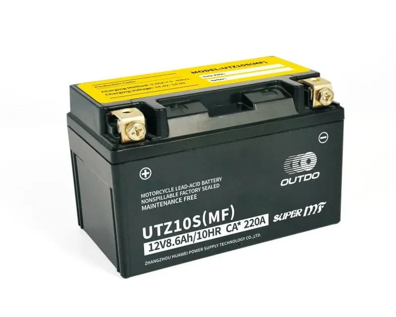 OUTDO Factory Activated MF UTZ10S(MF) Motorcycle Battery 12V 8.6Ah