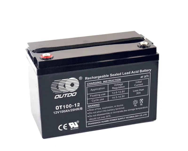 OUTDO Industrial Battery – Medium and Large Series OT100-12/B Stationary Battery 12V 100Ah