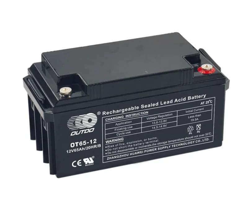 OUTDO Industrial Battery – Medium and Large Series OT65-12/B Stationary Battery 12V 65Ah