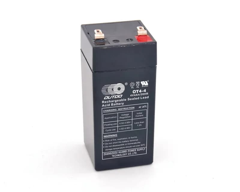 OUTDO Industrial Battery – Small Series OT4-4 Stationary Battery 4V 4Ah