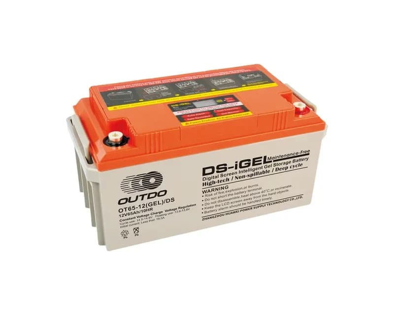 OUTDO Intelligent Battery OT65-12(GEL)/DS Energy Storage Battery 12V 65Ah