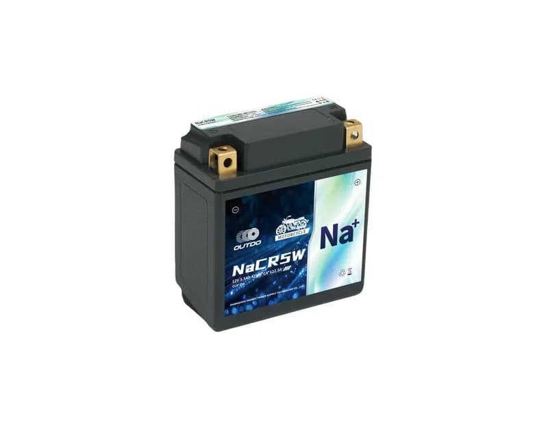OUTDO Sodium-Ion Motorcycle Battery NaCR5W Motorcycle Battery 12V 3.5Ah