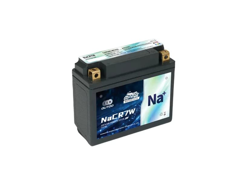 OUTDO Sodium-Ion Motorcycle Battery NaCR7W Motorcycle Battery 12V 4.5Ah