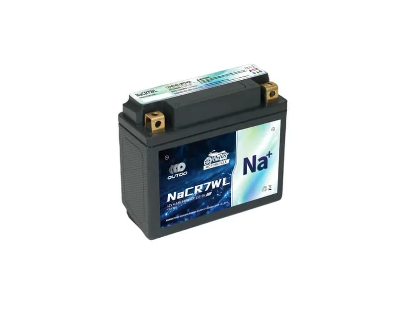 OUTDO Sodium-Ion Motorcycle Battery NaCR7WL Motorcycle Battery 12V 4.5Ah
