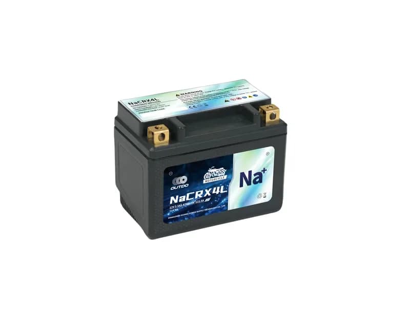 OUTDO Sodium-Ion Motorcycle Battery NaCRX4L Motorcycle Battery 12V 3.5Ah