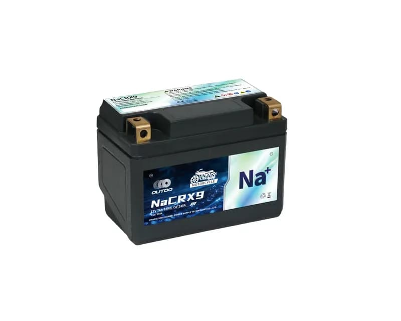 OUTDO Sodium-Ion Motorcycle Battery NaCRX9 Motorcycle Battery 12V 7Ah