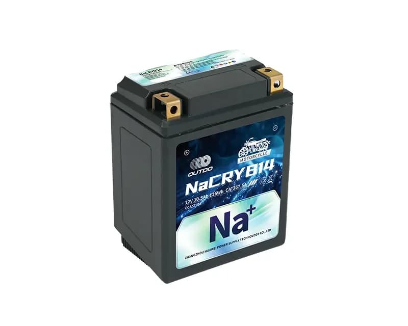 OUTDO Sodium-Ion Motorcycle Battery NaCRYB14 Motorcycle Battery 12V 10.5Ah