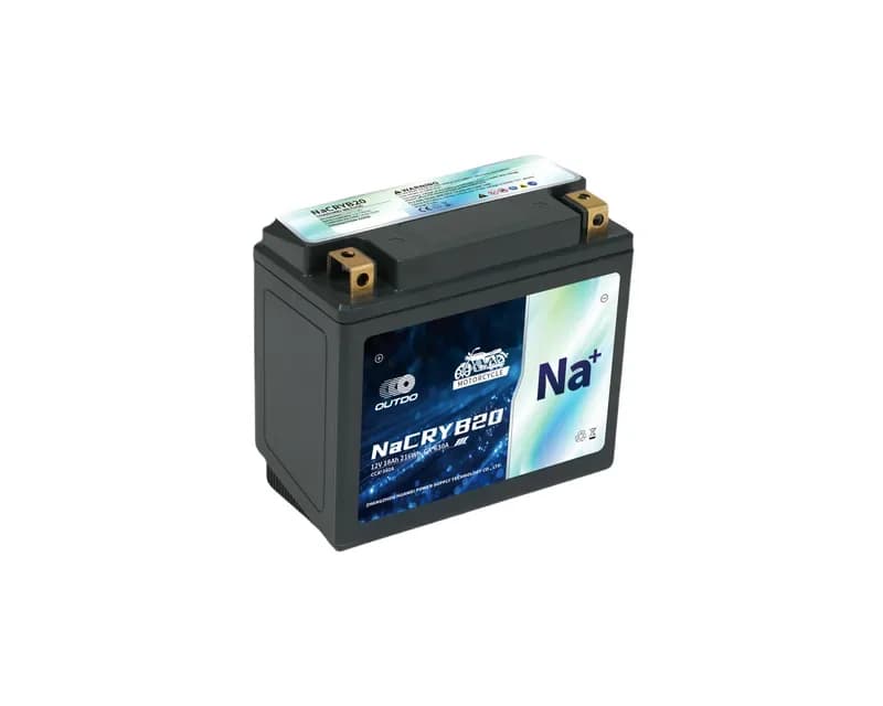 OUTDO Sodium-Ion Motorcycle Battery NaCRYB20 Motorcycle Battery 12V 14Ah