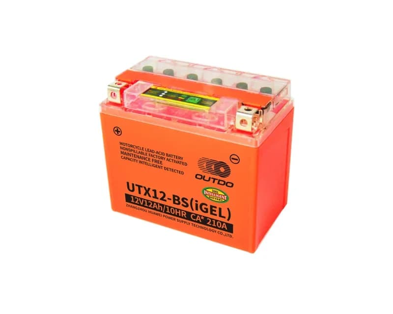 OUTDO UTX12-BS(iGEL) Motorcycle Battery 12V 10Ah