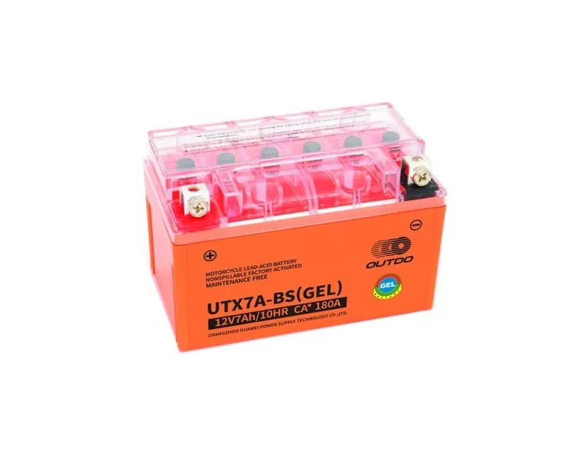 OUTDO UTX7A-BS(GEL) Motorcycle Battery 12V 7Ah
