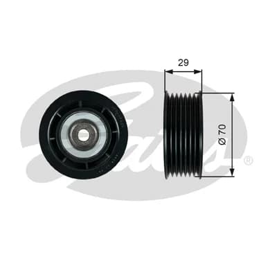 Gates DriveAlign™ Idler Pulley T36749 – Deflection/Guide Pulley, V-ribbed belt