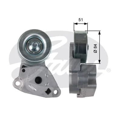 Gates DriveAlign™ Tensioner Unit T39248 – Belt Tensioner, V-ribbed belt