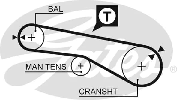 Gates PowerGrip™ Belt T168 (65 teeth x 13 mm)