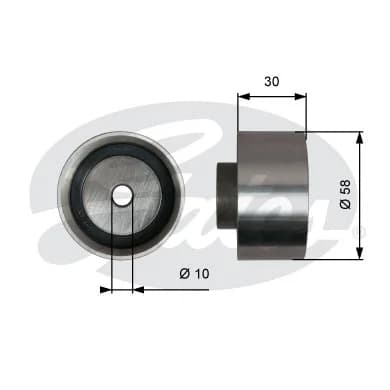 Gates PowerGrip™ Guide Pulley T42316 – Deflection/Guide Pulley, timing belt