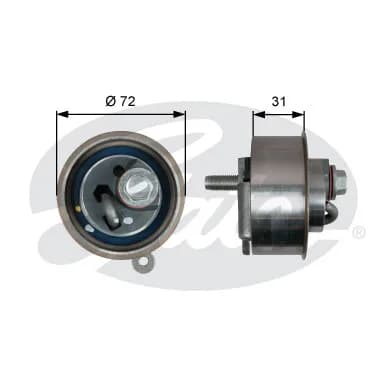 Gates PowerGrip™ Tensioner Pulley T43009 – Tensioner Pulley, timing belt