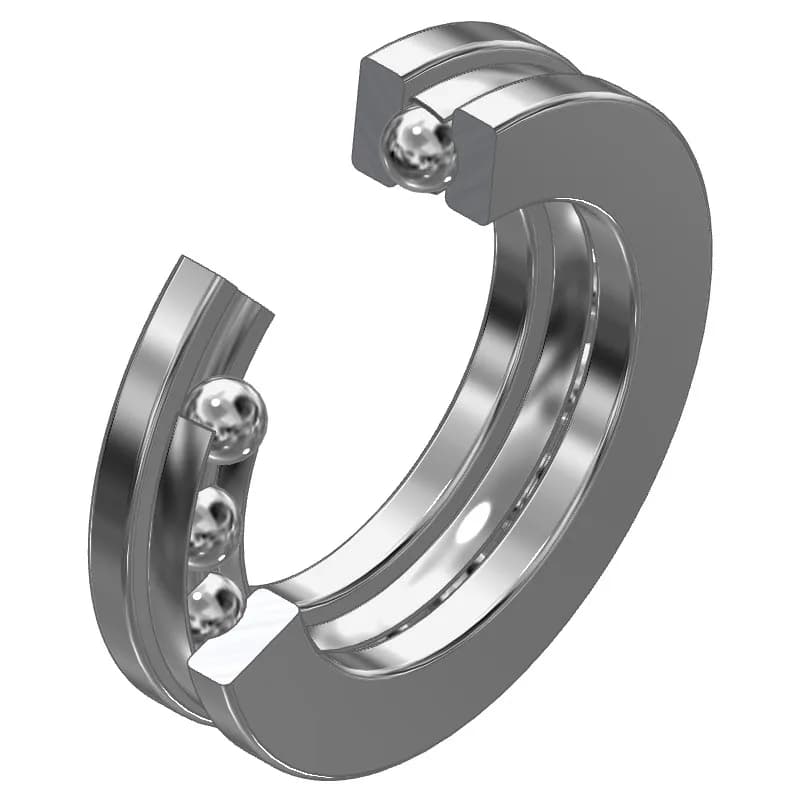 Illustration: Axial Deep Groove Ball Bearing (industrial)