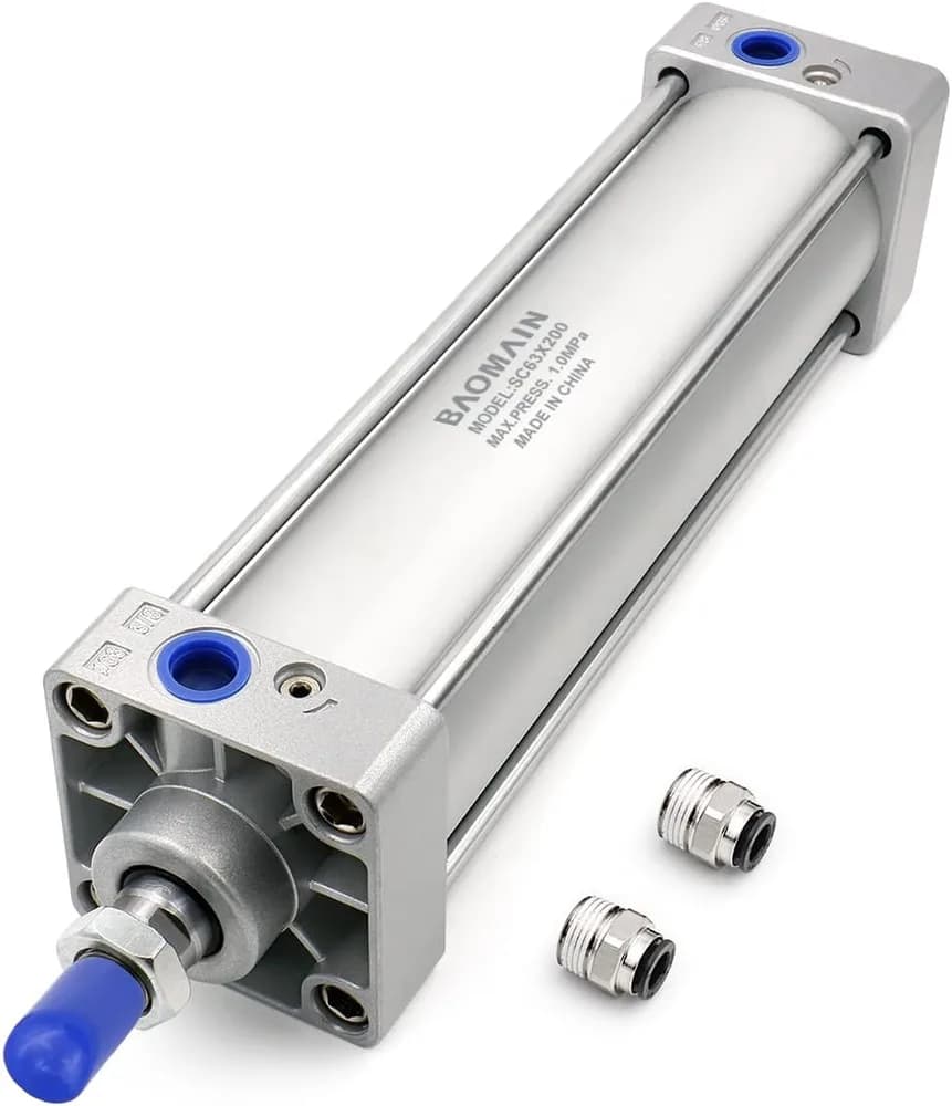 Illustration: Pneumatic Cylinder (industrial)