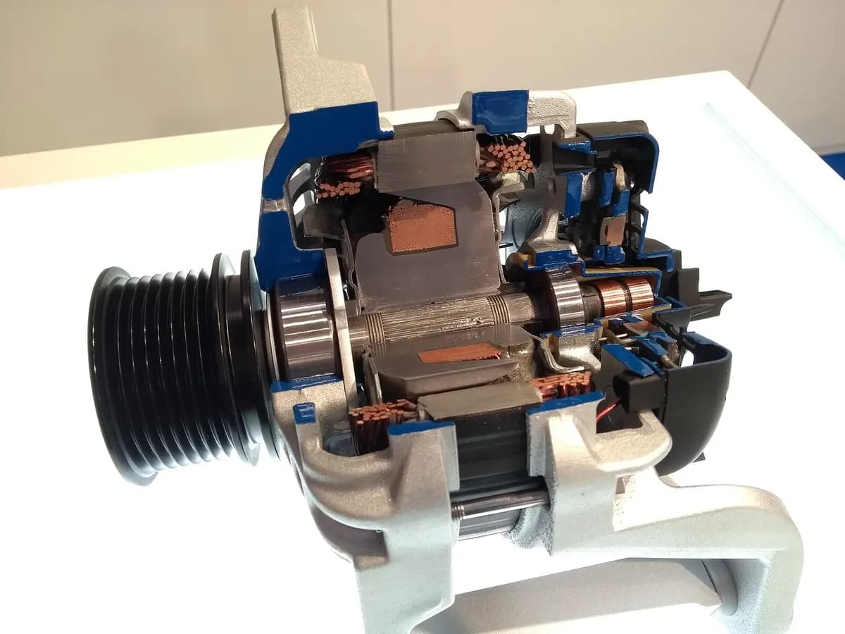 Alternator cutaway
