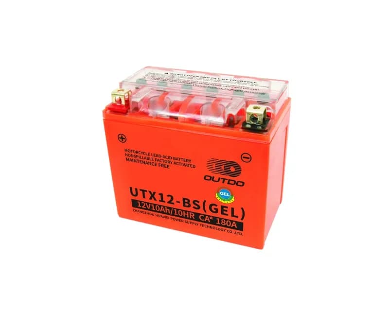 OUTDO UTX12-BS(GEL) Motorcycle Battery 12V 10Ah