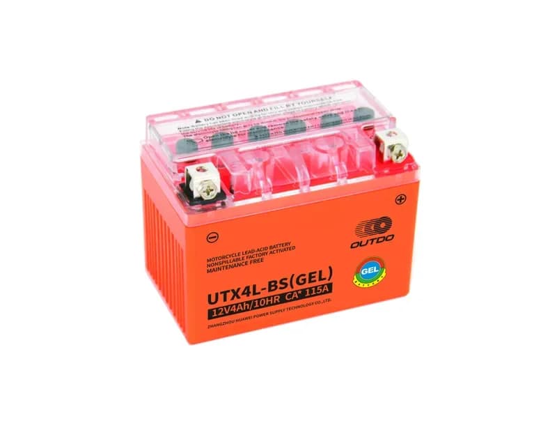 OUTDO UTX4L-BS(GEL) Motorcycle Battery 12V 4Ah