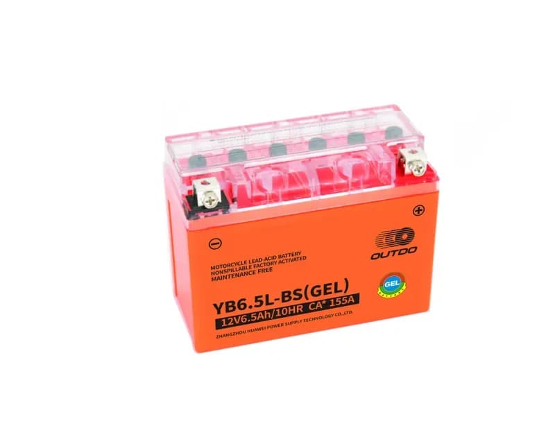 OUTDO YB6.5L-BS(GEL) Motorcycle Battery 12V 6.5Ah