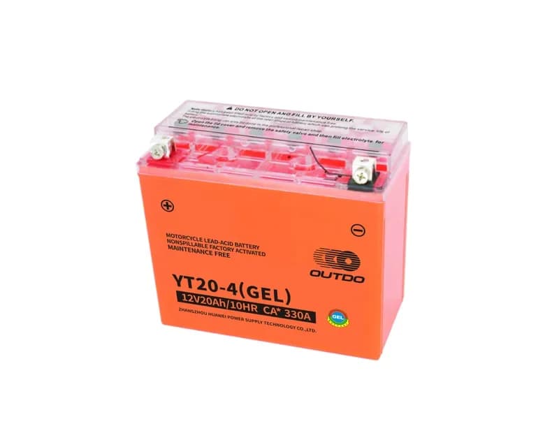 OUTDO YT20-4(GEL) Motorcycle Battery 12V 18Ah
